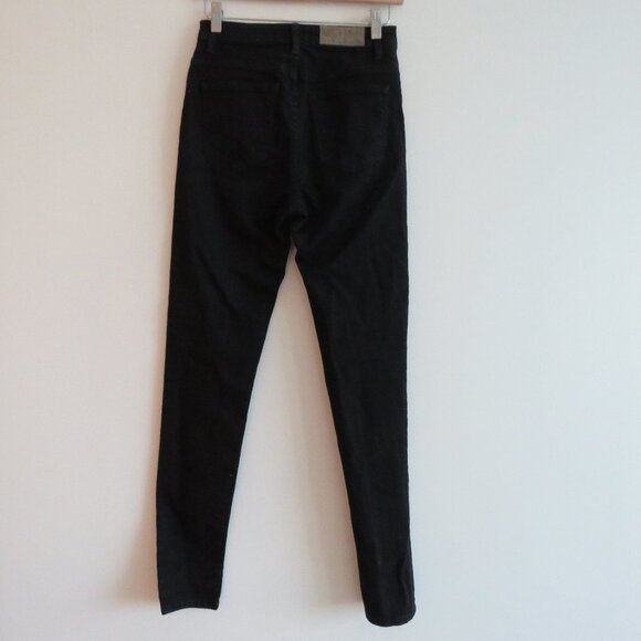 DUTIL High Rise Skinny Jeans in Black Overdye - Size 26 - Picture 12 of 14